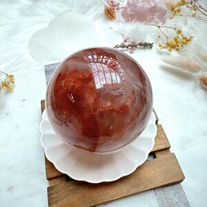 Gorgeous Hematoid Quartz Sphere